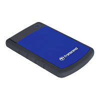 Transcend TS1TSJ25H3B USB3.0 1TB StoreJet 2.5' H Series Blue (Fully rubber cover, One touch backup)